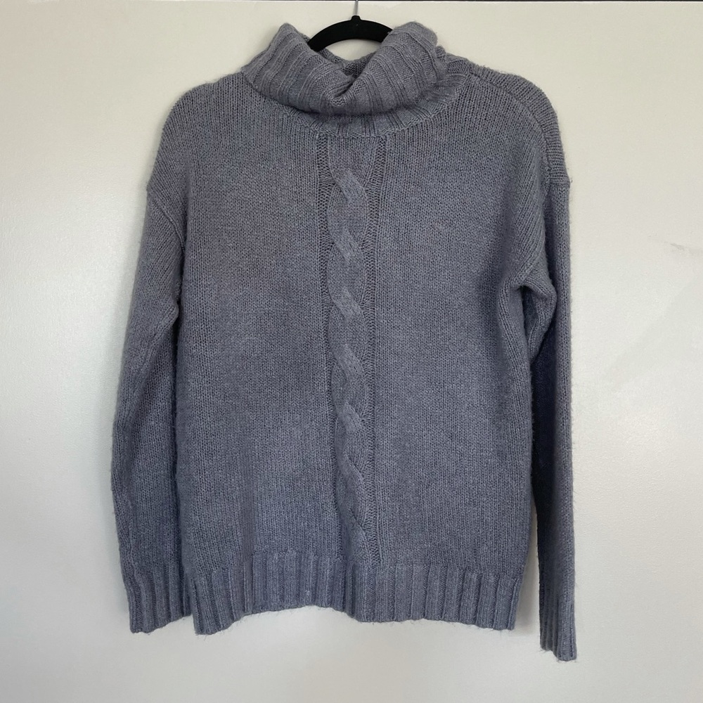 Gray Lord & Taylor cowl neck sweater